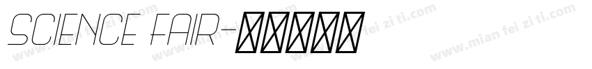 Science Fair字体转换